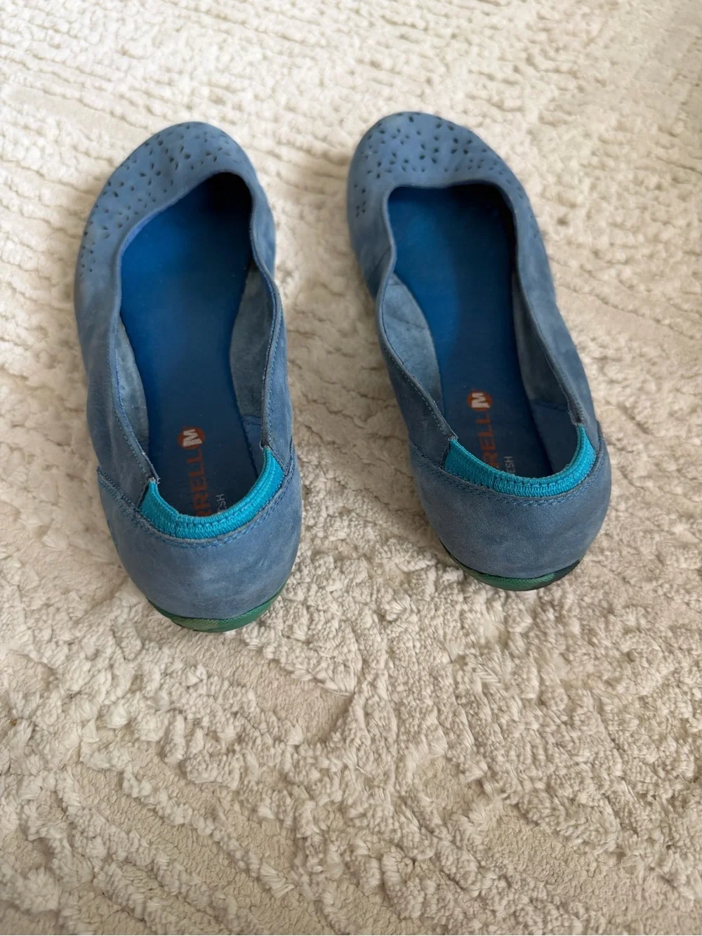 Merrell Women's Tahoe Blue Suede Ballet Flats